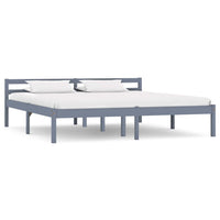 vidaXL Estrutura de cama 90x200 cm madeira pinho maciço branco