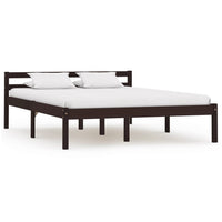 vidaXL Estrutura de cama 90x200 cm madeira pinho maciço branco
