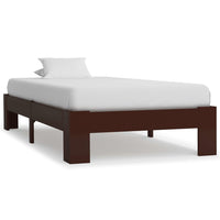 vidaXL Estrutura de cama 90x200 cm pinho maciço branco