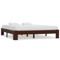 vidaXL Estrutura de cama 90x200 cm pinho maciço branco