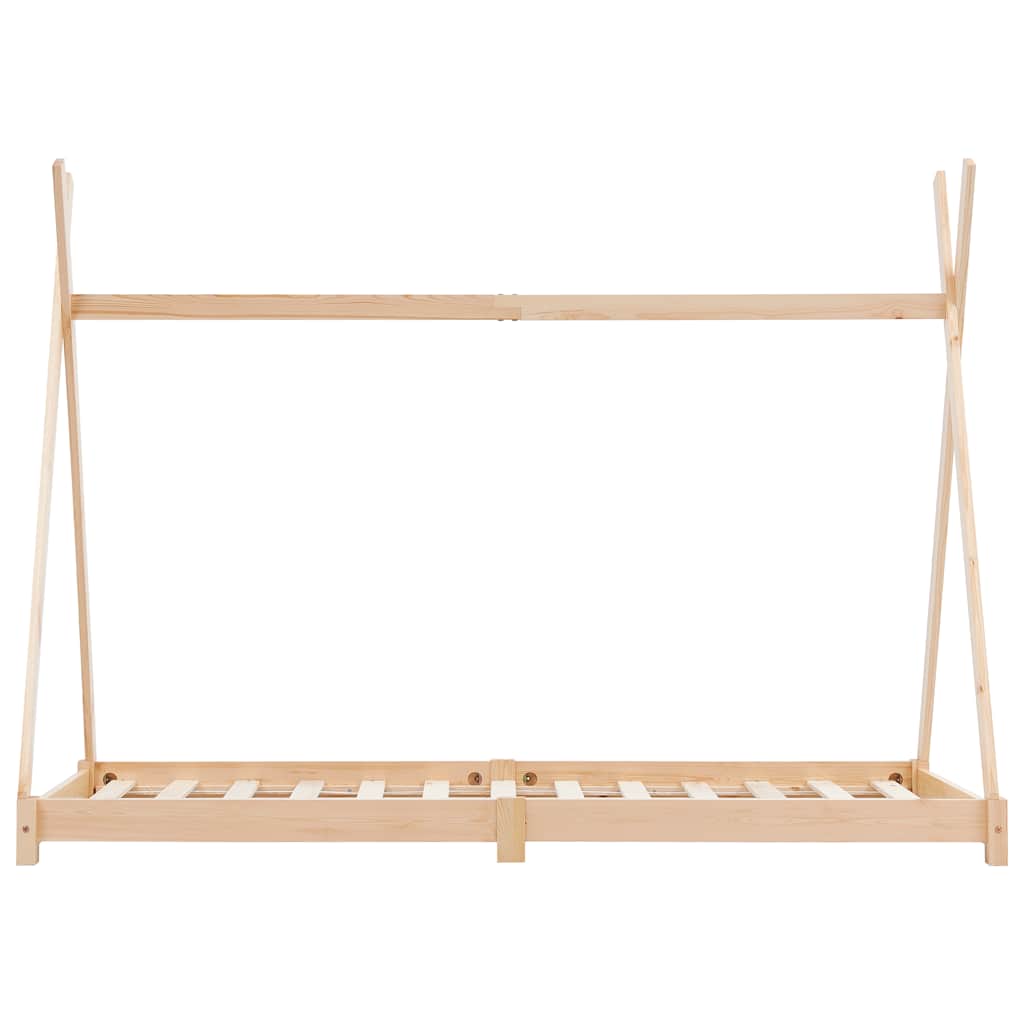 vidaXL Estrutura de cama p/ crianças 70x140 cm madeira de pinho maciça