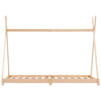 vidaXL Estrutura de cama p/ crianças 70x140 cm madeira de pinho maciça