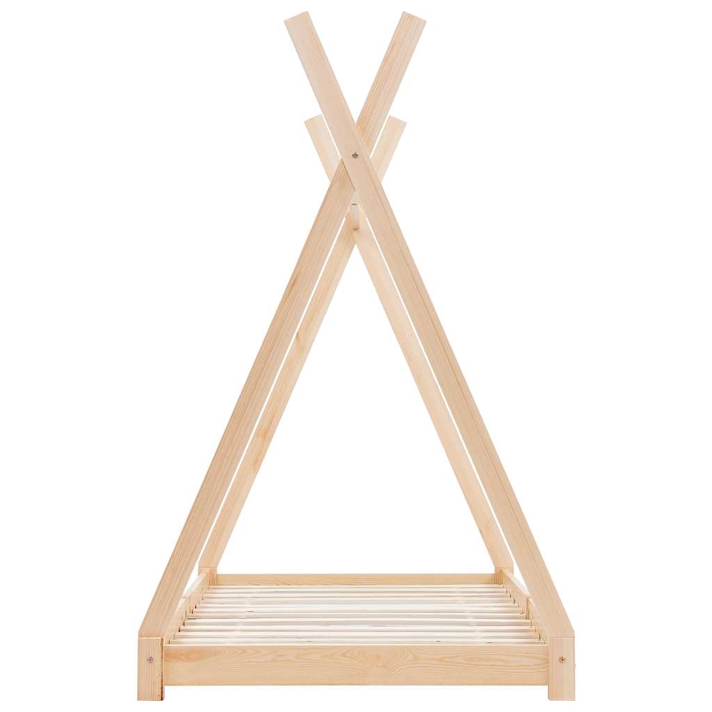vidaXL Estrutura de cama p/ crianças 70x140 cm madeira de pinho maciça