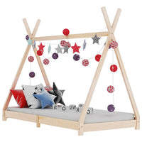 vidaXL Estrutura de cama p/ crianças 70x140 cm madeira de pinho maciça