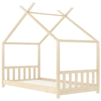 vidaXL Estrutura de cama p/ crianças 70x140 cm madeira de pinho maciça