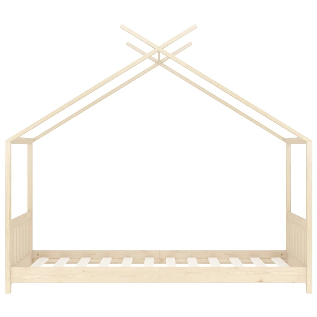 vidaXL Estrutura de cama p/ crianças 70x140 cm madeira de pinho maciça