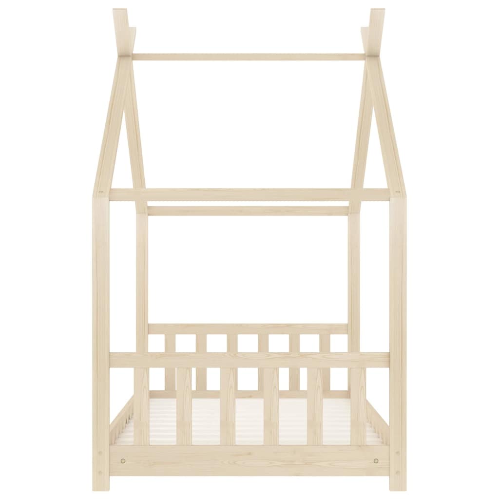 vidaXL Estrutura de cama p/ crianças 70x140 cm madeira de pinho maciça