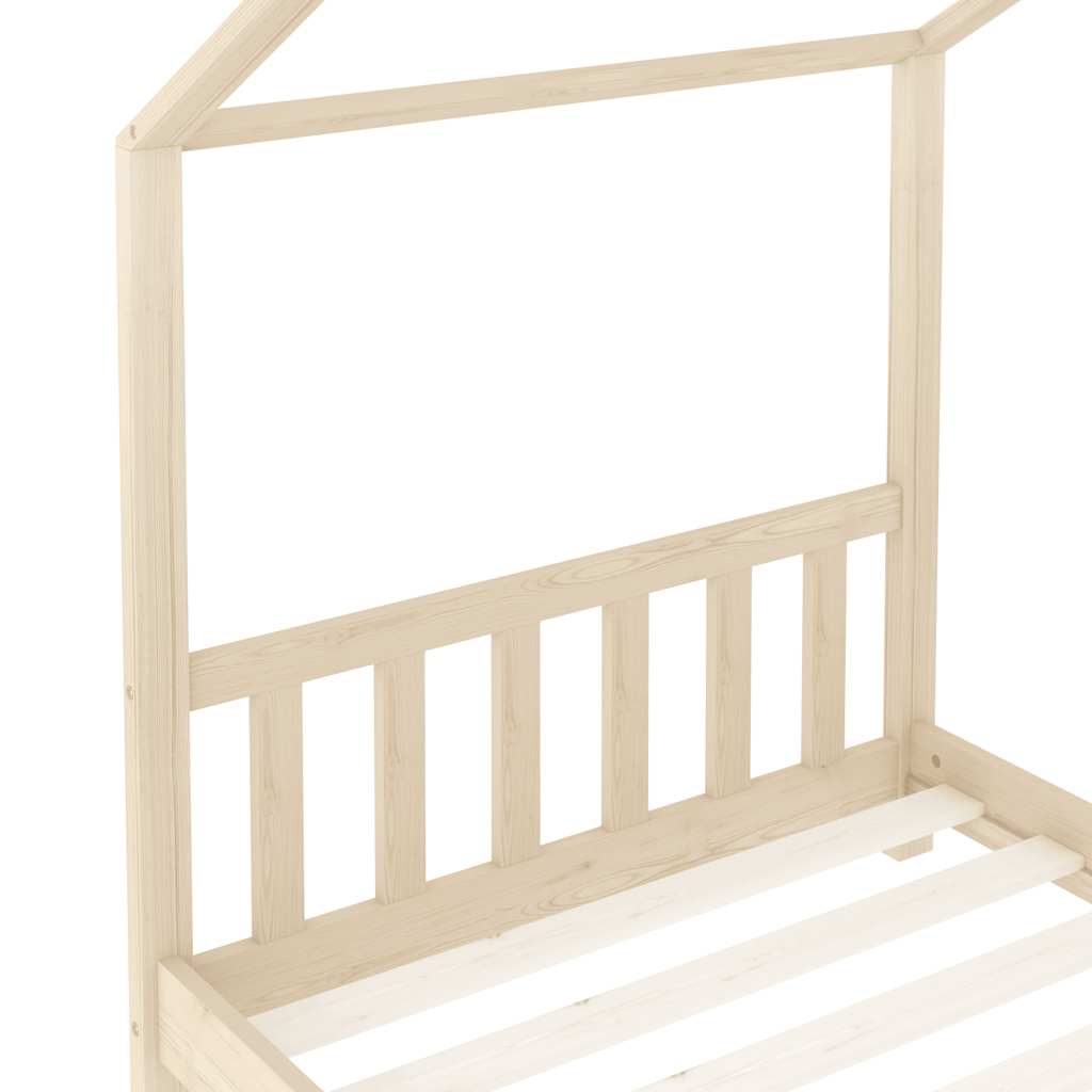 vidaXL Estrutura de cama p/ crianças 70x140 cm madeira de pinho maciça