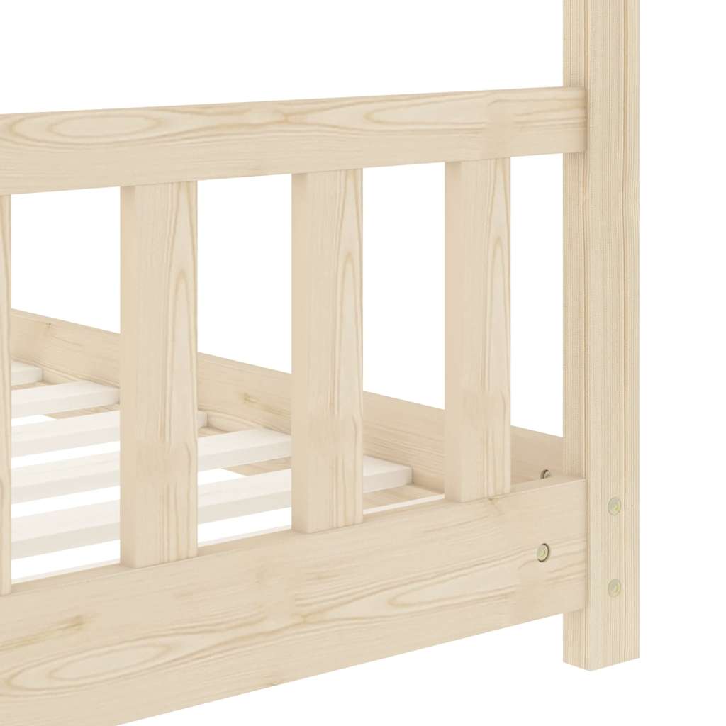 vidaXL Estrutura de cama p/ crianças 70x140 cm madeira de pinho maciça