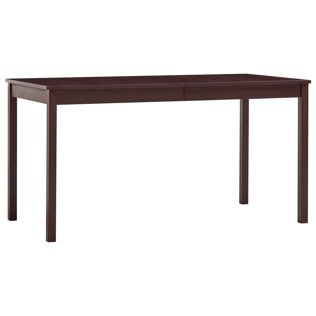 vidaXL Mesa de jantar 140x70x73 cm madeira de pinho branco