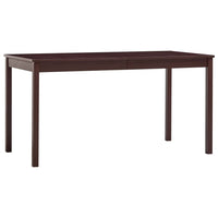 vidaXL Mesa de jantar 140x70x73 cm madeira de pinho branco