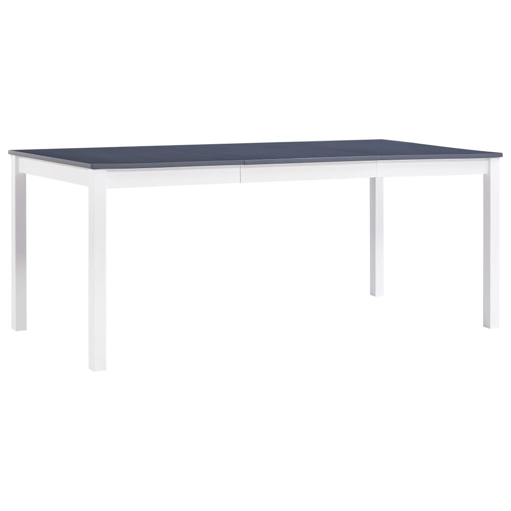 vidaXL Mesa de jantar 140x70x73 cm madeira de pinho branco