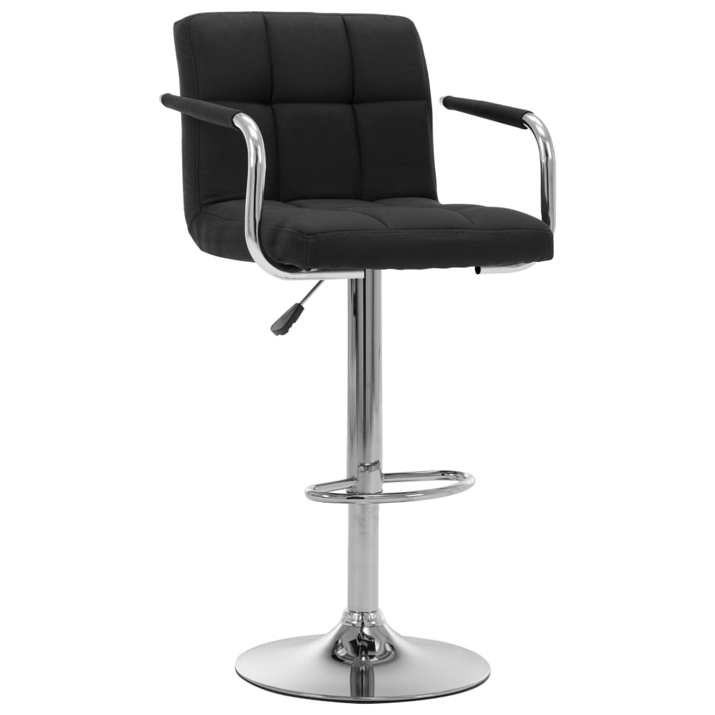 vidaXL Banco de bar tecido cinzento-claro
