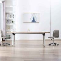 vidaXL Cadeiras de jantar 2 pcs tecido cinzento-claro