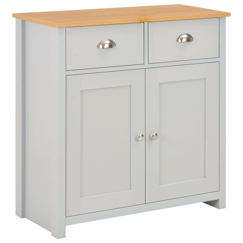 vidaXL Aparador 79x35x81 cm cinzento
