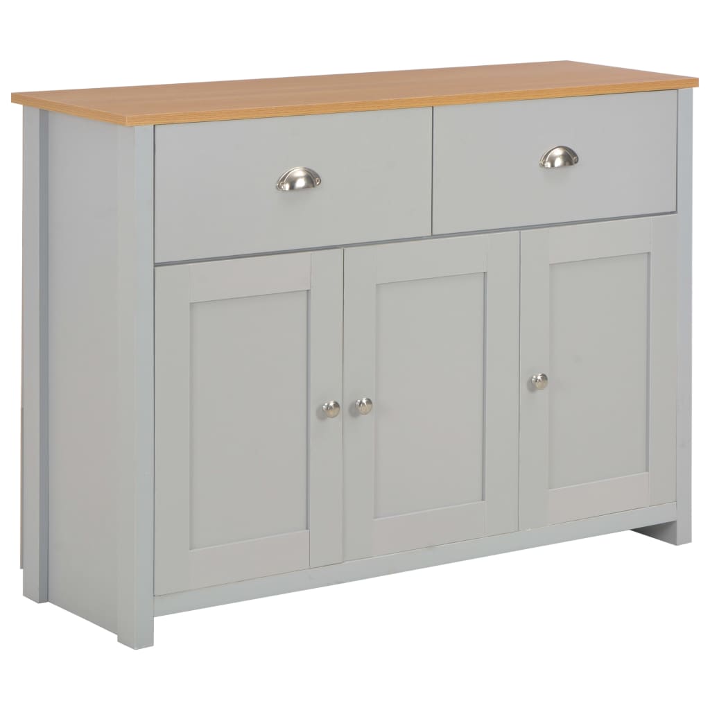 vidaXL Aparador 79x35x81 cm cinzento