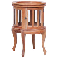 vidaXL Vitrina 50x50x76 cm madeira de mogno maciça castanho