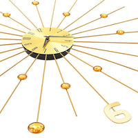 vidaXL Relógio de parede metal 70 cm dourado