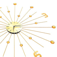 vidaXL Relógio de parede metal 70 cm dourado