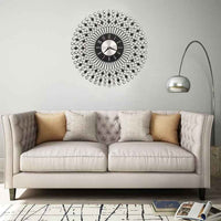 vidaXL Relógio de parede metal 70 cm dourado