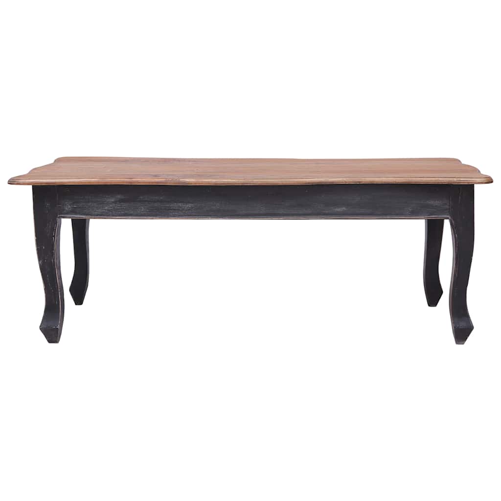vidaXL Mesa de centro 120x60x45 cm madeira de mogno maciça preto