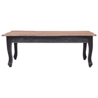 vidaXL Mesa de centro 120x60x45 cm madeira de mogno maciça preto