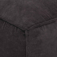 vidaXL Pufe em veludo de algodão 40x40x40 cm antracite