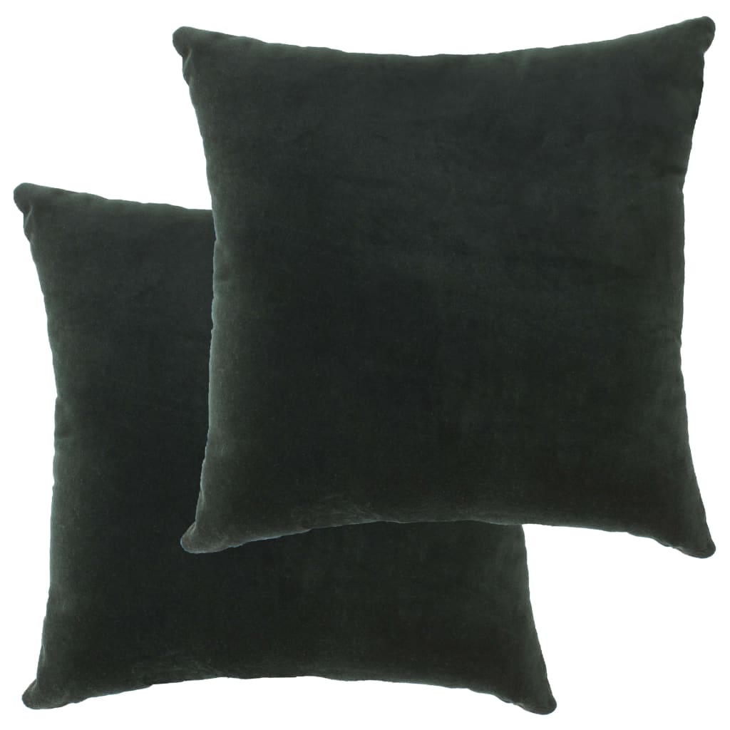 vidaXL Almofadões veludo de algodão 2 pcs 45x45 cm amarelo