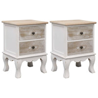 vidaXL Mesa de cabeceira 35x30x50 cm madeira de paulownia