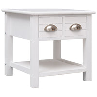 vidaXL Mesa de apoio 40x40x40 cm madeira de paulownia cinzento