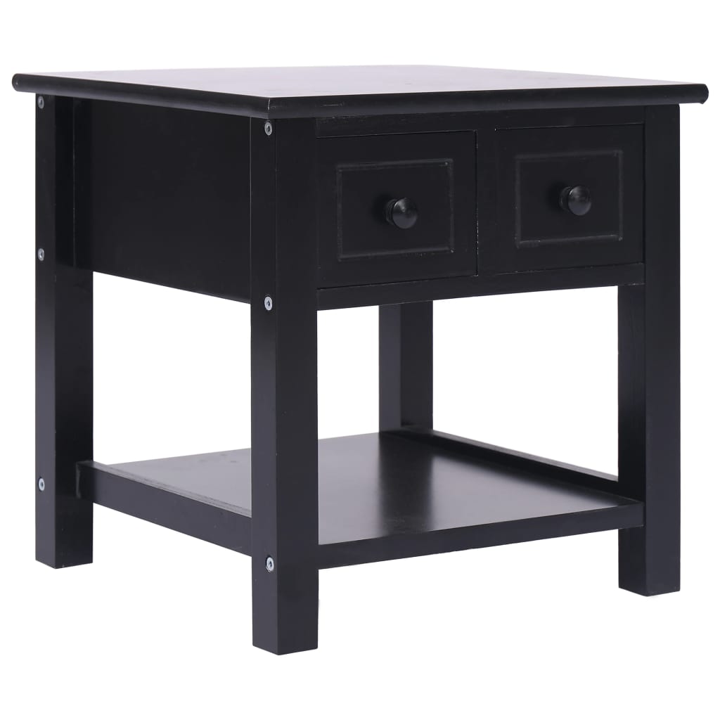 vidaXL Mesa de apoio 40x40x40 cm madeira de paulownia cinzento
