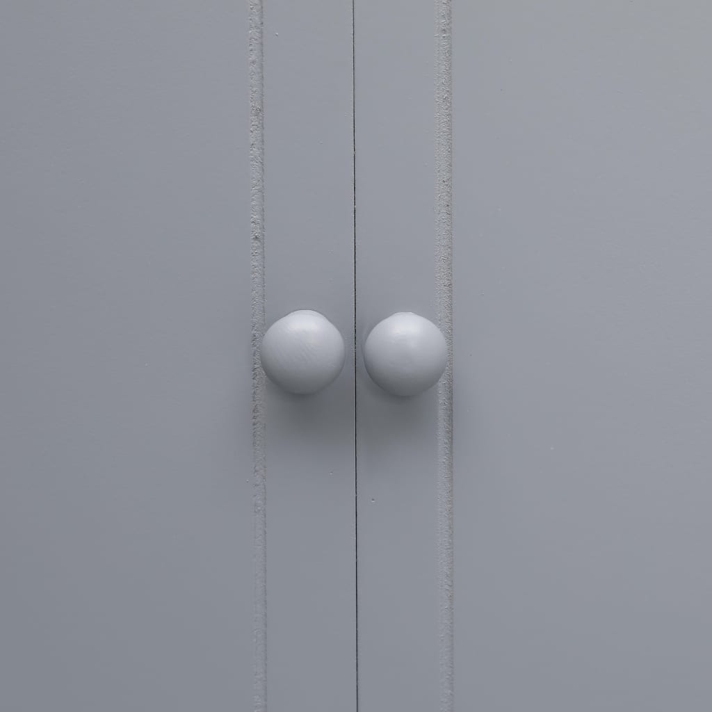 vidaXL Armário de casa de banho 46x24x116cm madeira paulownia cinzento