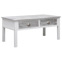 vidaXL Mesa de centro 100x50x45 cm madeira cinzento