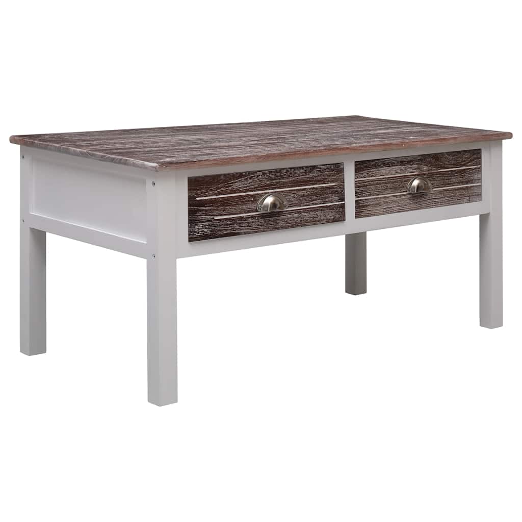 vidaXL Mesa de centro 100x50x45 cm madeira cinzento