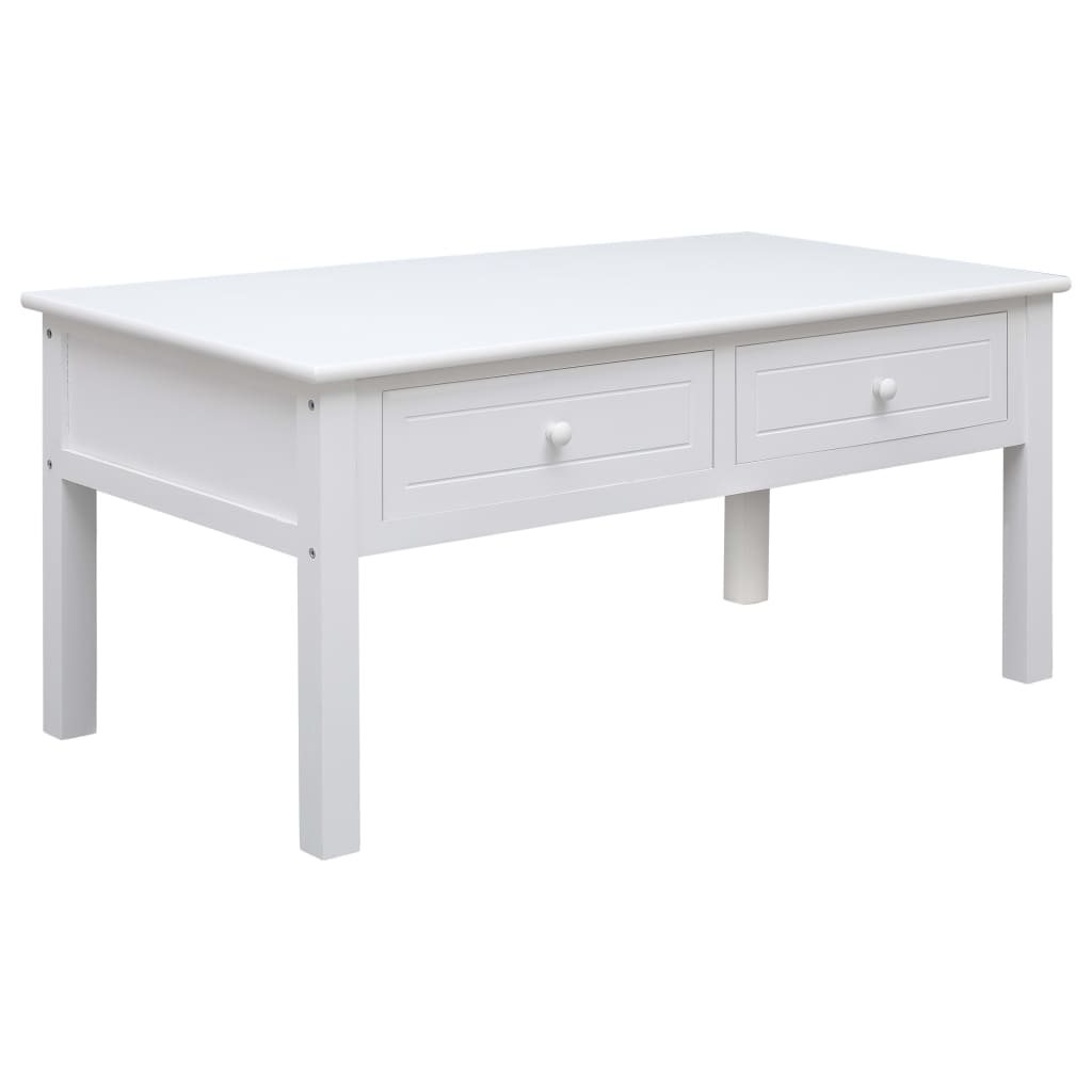 vidaXL Mesa de centro 100x50x45 cm madeira branco