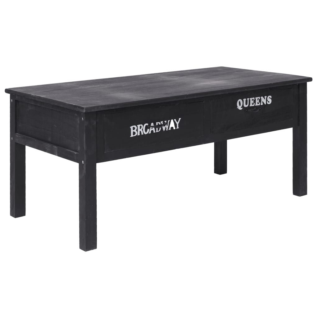 vidaXL Mesa de centro 100x50x45 cm madeira branco