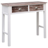 vidaXL Mesa consola 90x30x77 cm madeira cinzento
