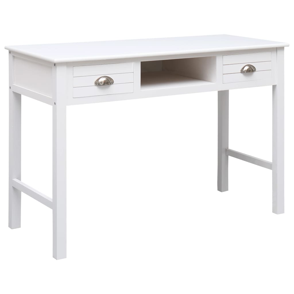 vidaXL Secretária 110x45x76 cm madeira cinzento
