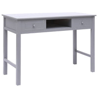 vidaXL Secretária 110x45x76 cm madeira cinzento