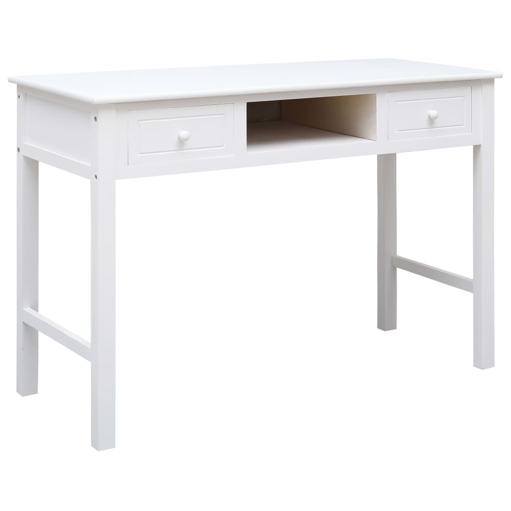 vidaXL Secretária 110x45x76 cm madeira cinzento