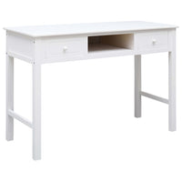 vidaXL Secretária 110x45x76 cm madeira cinzento