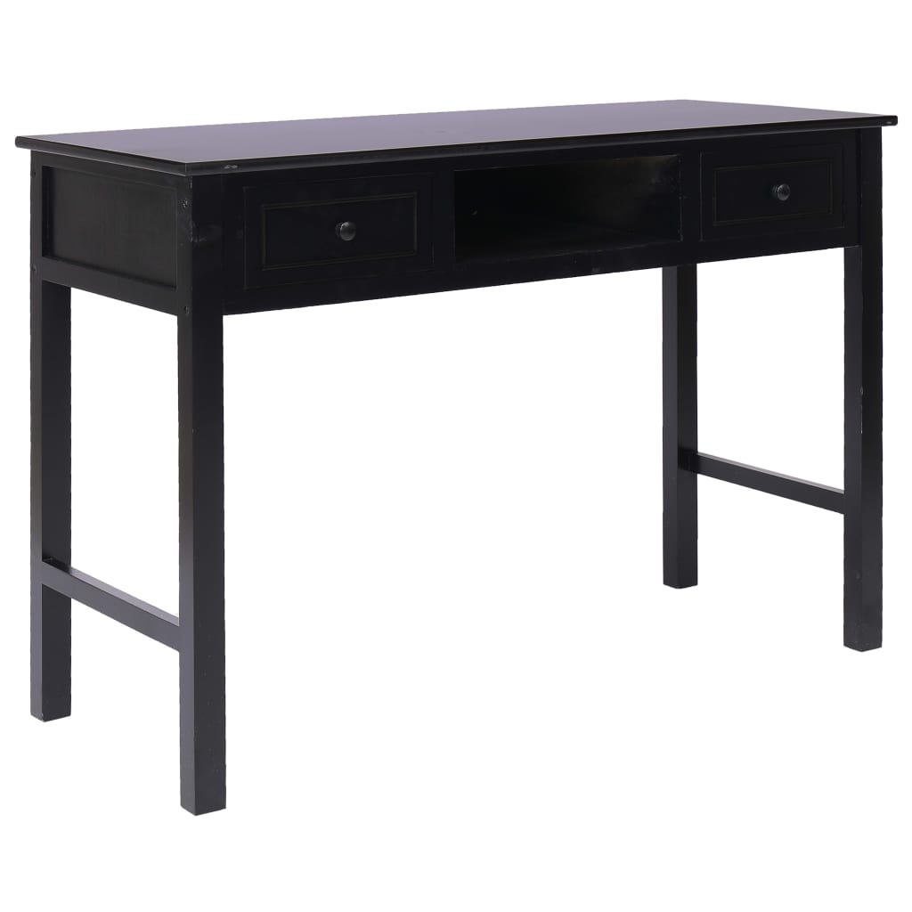 vidaXL Secretária 110x45x76 cm madeira cinzento