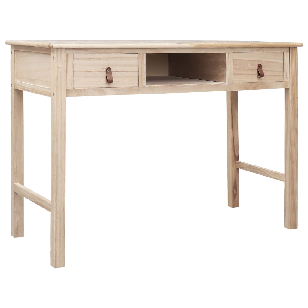 vidaXL Secretária 110x45x76 cm madeira cinzento