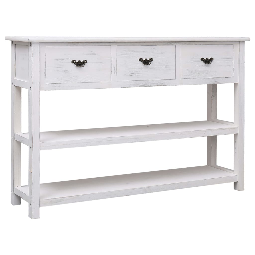 vidaXL Aparador estilo antigo 115x30x76 cm madeira cinzento