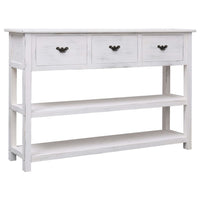 vidaXL Aparador estilo antigo 115x30x76 cm madeira cinzento