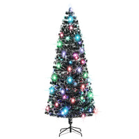 vidaXL Árvore de Natal pré-iluminada c/ suporte e LED 150 cm fibra ótica