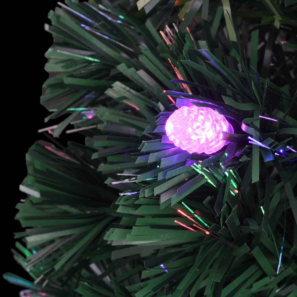 vidaXL Árvore de Natal pré-iluminada c/ suporte e LED 120 cm fibra ótica