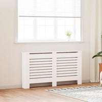 vidaXL Cobertura de radiador 112x19x81,5 cm MDF branco