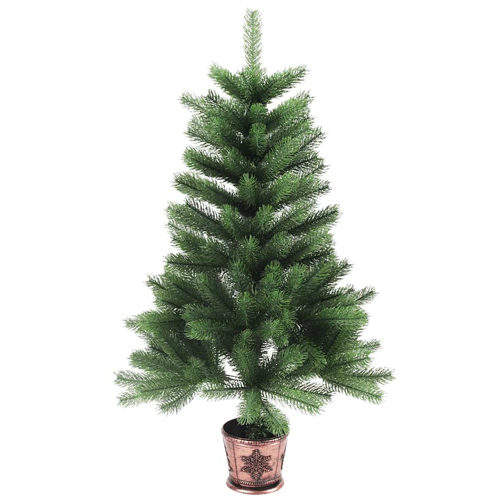vidaXL Árvore de Natal artificial agulhas realistas 150 cm verde