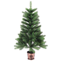 vidaXL Árvore de Natal artificial agulhas realistas 150 cm verde